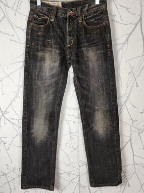 Chevignon VTG Legend Label Black Wash Rigid Denim Straight Leg Jeans